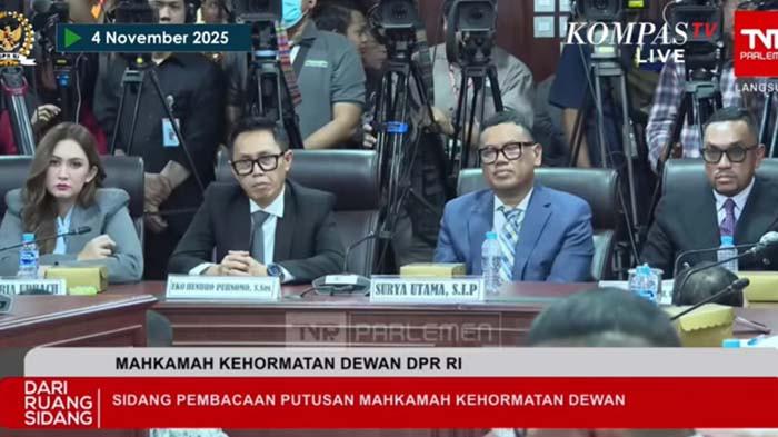 Akhirnya MKD Beri 3 Hukuman Berbeda ke Ahmad Sahroni, Nafa Urbach, Eko Patrio, Nasib Uya Kuya Mujur