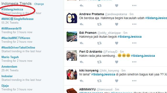 Tak Banyak yang Menyadari, Ada Yang Janggal Dari Hashtag Sidang Jessica Hingga Jadi Trending Topic