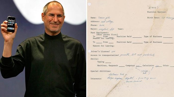 Dibeli Seharga Rp 2 Miliar, Ternyata Begini Wujud Surat Lamaran Kerja Steve Jobs