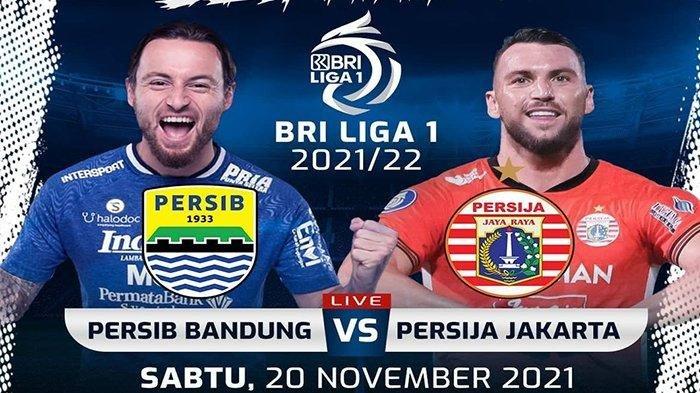 LIVE STREAMING Persib Bandung vs Persija Jakarta, Siaran Langsung Indosiar mulai 21.00 WIB