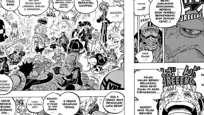 Link Baca Manga One Piece 1090 Versi Resmi, Kekacauan di Pulau Egghead, Angkatan Laut Mulai Menyerbu