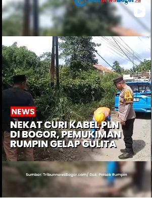 Aksi pencurian kabel PLN di Kampung Leuwiranji
