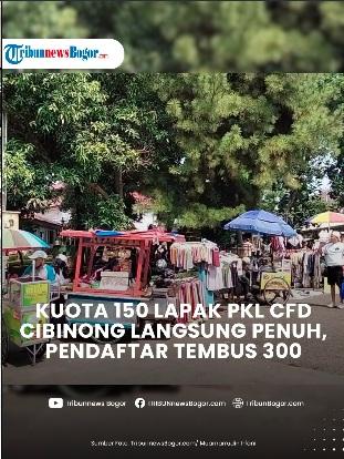 Pendaftaran PKL untuk berjualan di ajang CFD Tegar Beriman diserbu Pendaftar. 