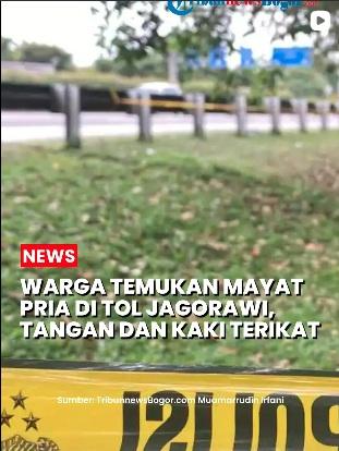 Warga Citeureup dikejutkan dengan penemuan mayat di pinggir Tol Jagorawi.
