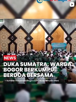 Doa Bersama Bencana sumatera di Masjid Baitul Faidzin, Cibinong