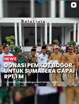 Sumbangan bencana sumatra dari pemkab bogor
