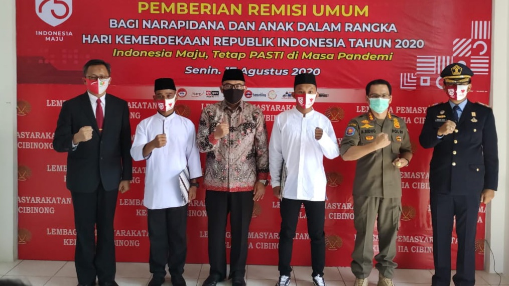 770 Warga Binaan Lapas Cibinong Terima Remisi HUT ke-75 RI, 17 di Antaranya Bebas