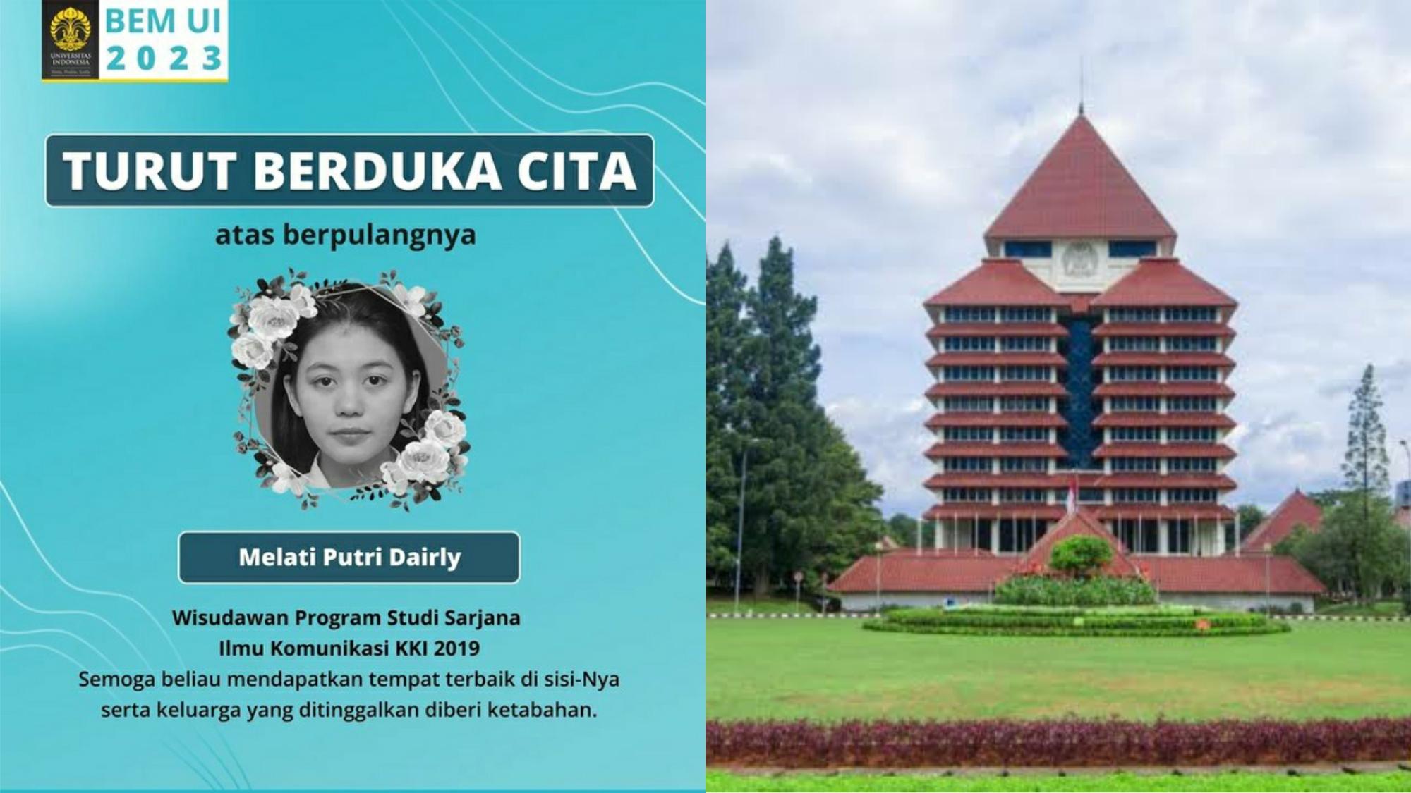 Isi Surat yang Ditinggalkan Mahasiswi UI Sebelum Lompat dari Lantai 18 Apartemen, Sempat Pamit di IG