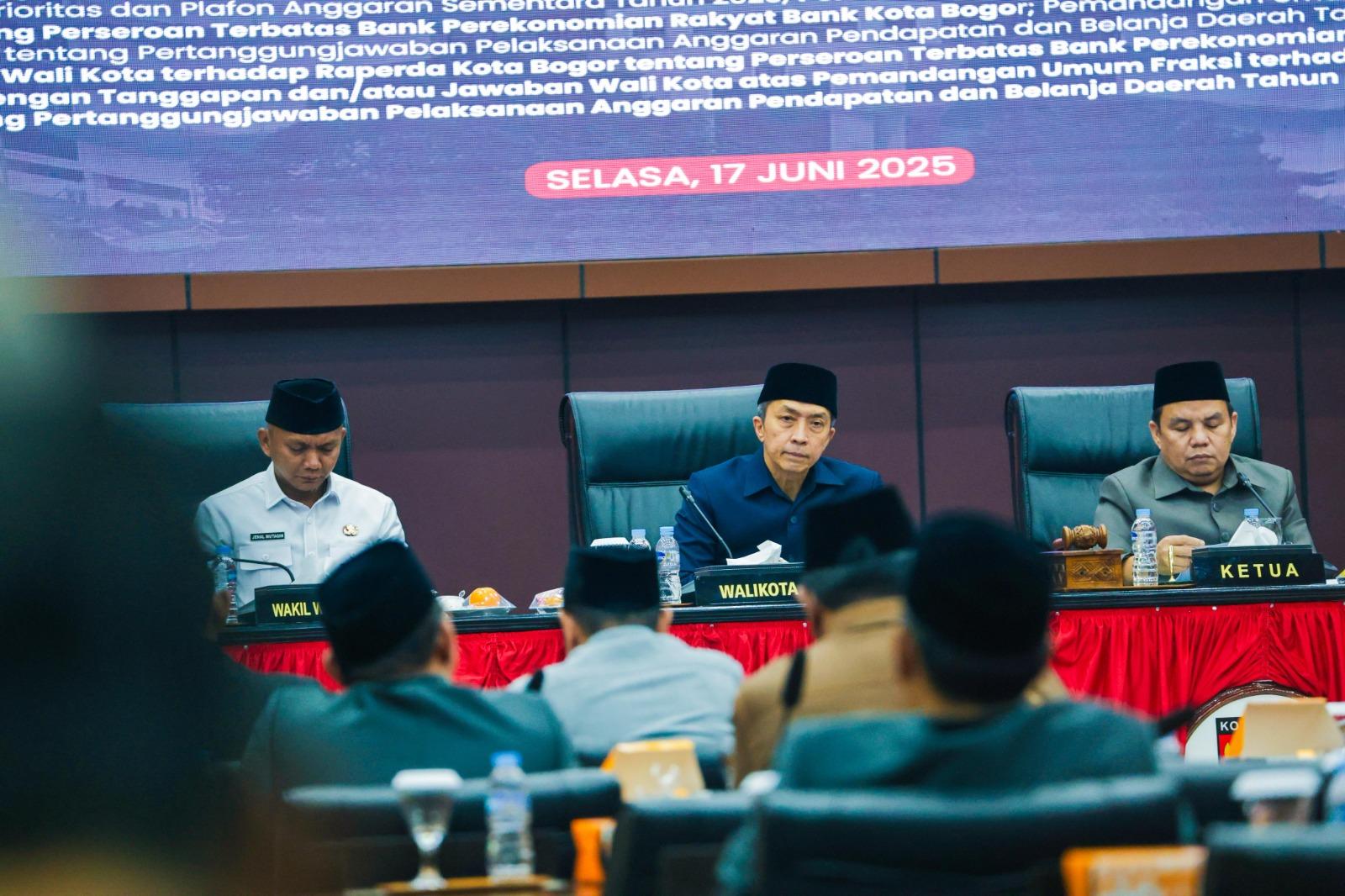 Perubahan Anggaran di Kota Bogor Dialokasikan untuk Kepentingan Masyarakat, di Antaranya Dukung UMKM