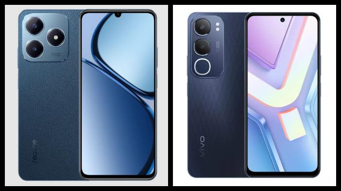 Harga HP Realme C63 vs Vivo Y19s Varian 6/128 GB Sama Persis: Rating IP54 vs IP64, Kamera Sama 50 MP