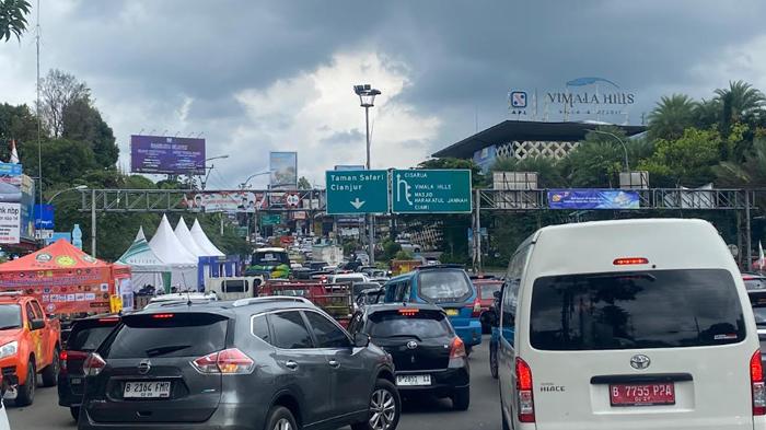 Penampakan Lalu Lintas ke Puncak Bogor Saat Libur Natal dan Tahun Baru, Macet Mulai dari Gadog