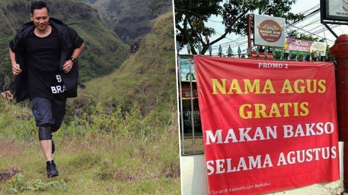 AHY Bikin Heboh Netter, Cari Penjual Bakso Ini dan Mau Traktir 173 Orang Bernama Agus Juga