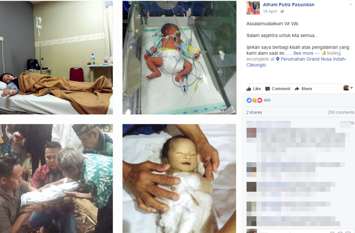 Perjuangan Orang Tua Selamatkan Bayinya Menguras Air Mata, Buah Hati Pergi Dengan Wajah Tersenyum