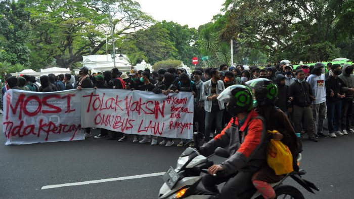 Ada Aksi Unjuk Rasa di Depan Istana Bogor, Lalu Lintas Seputar SSA Padat Merayap