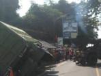 Truk Terguling di Ciampea Bogor, Lalu Lintas Sempat Terjadi Kemacetan