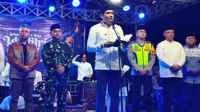 Bupati Indramayu, Lucky Hakim, saat menyampaikan sambutanSCQQ