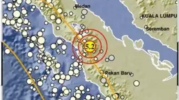 Gempa Terkini Berkekuatan M 5,2 Mengguncang Tapanuli Selatan, Berikut Penjelasan BMKG