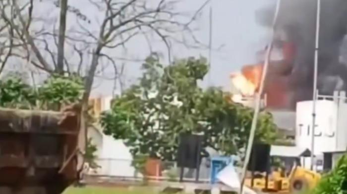 KEBAKARAN DI INDRAMAYU - Sumur Pertamina EP Asset 3 dikabarkan mengalamis