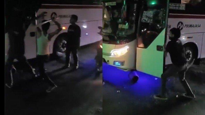 Viral Dua Pengamen Nekat Rusak Bus Primajasa, Pelaku Langsung Ditangkap Polisi
