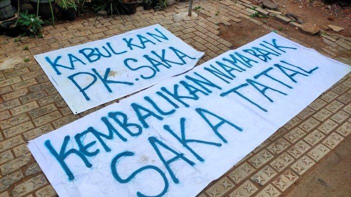 Jelang Sidang PK, Spanduk 'Kembalikan Nama Baik Saka Tatal' Bakal Dipasang di PN Cirebon