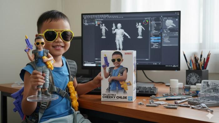 12 Prompt Gemini AI Hasil Gambar Realistis 3D Keren dan Stylish Mirip Action Figure Siap Pakai