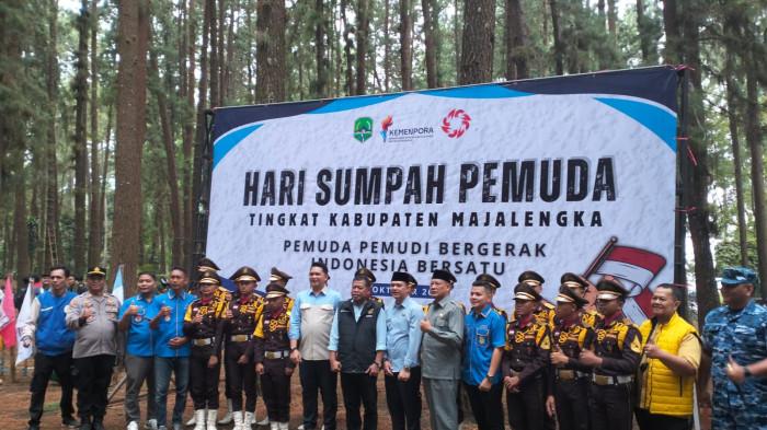 Pemkab dan KNPI Majalengka Peringati Hari Sumpah Pemuda di Kaki Gunung Ciremai, Ini Pesan Bupati