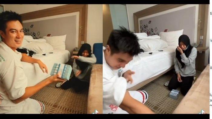 Kasir Alfamart Nangis dan Sujud Saat Dikasih Uang Segepok, Baim Wong Langsung Kasih Lagi Uang