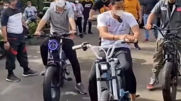 Dipromosikan Sandiaga Uno, Sepeda Listrik Buatan Majalengka Akan Diproduksi Massal, Segini Harganya