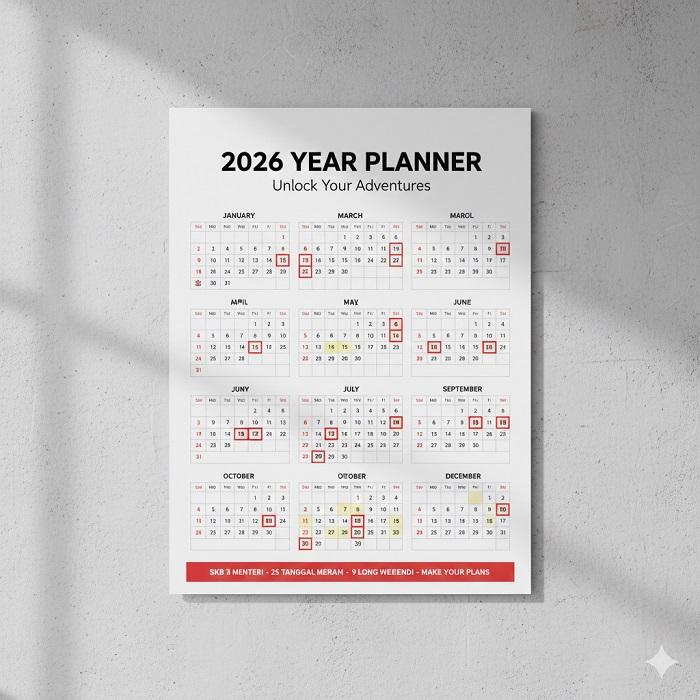 GRATIS, Link Download Kalender 2025, Bisa Edit Sendiri Berdasarkan Keputusan SKB 3 Menteri