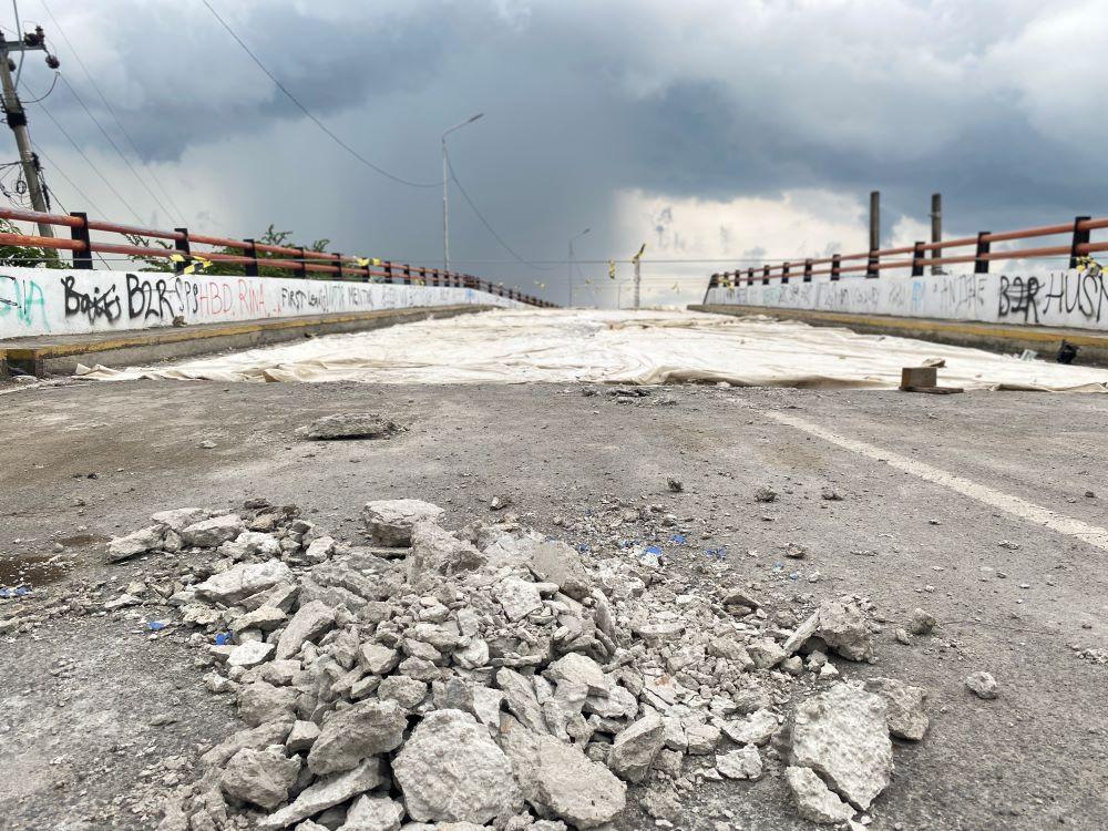 Kondisi Terkini Jalan Flyover Pabean Udik yang Ditutup Karena Perbaikan, Telan Anggaran Rp 199 Juta