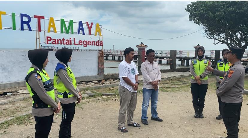 Sambangi Pantai-Pantai Indramayu, Polisi Imbau Pengelola Utamakan Keselamatan