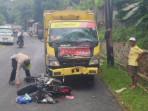 Kecelakaan di Sumedang, Adu Banteng Motor Vs Truk di, Pengendara Motor Luka Berat