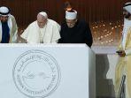 Paus Fransiskus & Imam Besar Al-Azhar Ahmed Al-Tayeb Bertemu Sepakati Deklarasi Abu Dhabi, Apa Itu?
