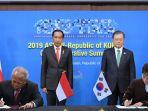 Adakan Pertemuan Bilateral, Presiden Jokowi dan Presiden Korsel Moon Jae-in Bahas Soal Ibu Kota RI