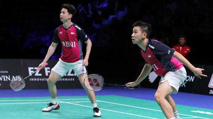 Marcus/Kevin Hadapi Fajar/Rian di All Indonesia Final Denmark Open 2022