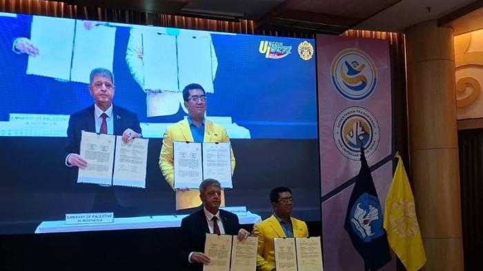 Rektor UI dan Dubes Palestina Tandatangani Kerja Sama Pendidikan, Siap Gelontorkan Beasiswa