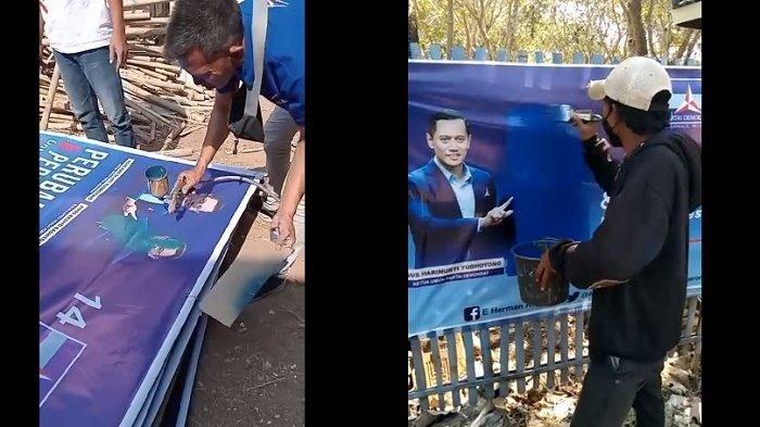 Partai Demokrat Gak Mau Rugi, Minta Kader Tidak Sobek Foto Wajah Anies Tapi Dicat Biru