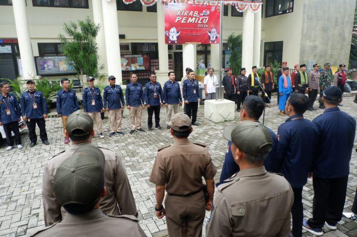 Kirab Pemilu Digelar di Sawangan, Depok, Anwar Nasihin Berharap Warga Datang ke TPS Capai 80 Persen