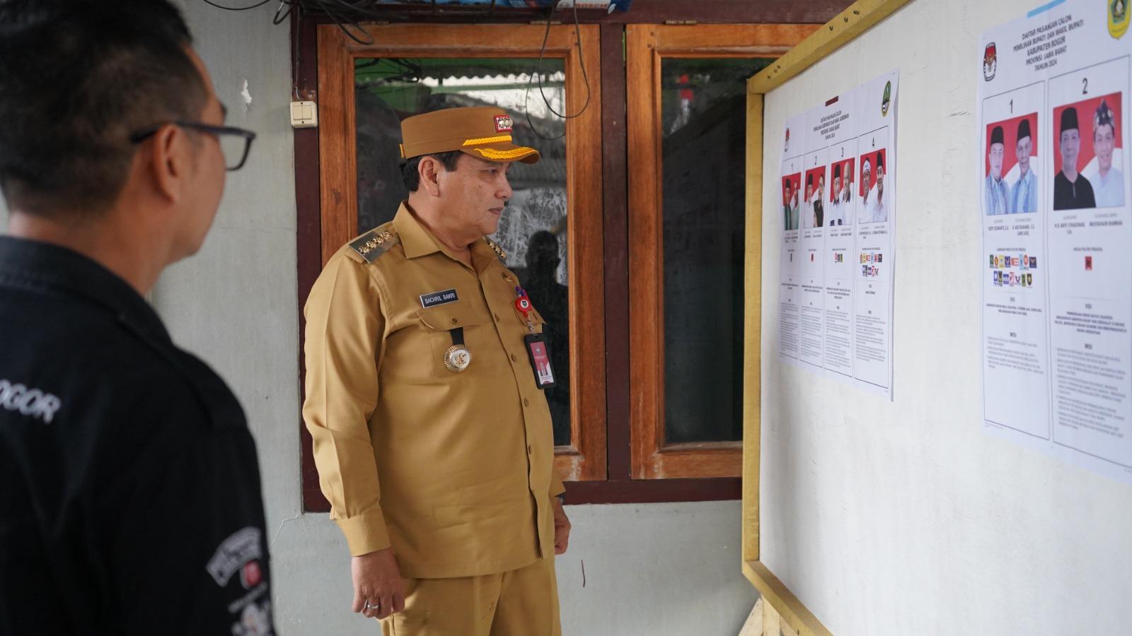 Pemkab Bogor Cek Kesiapan Lokasi TPS yang Bakal Digunakan Presiden Prabowo
