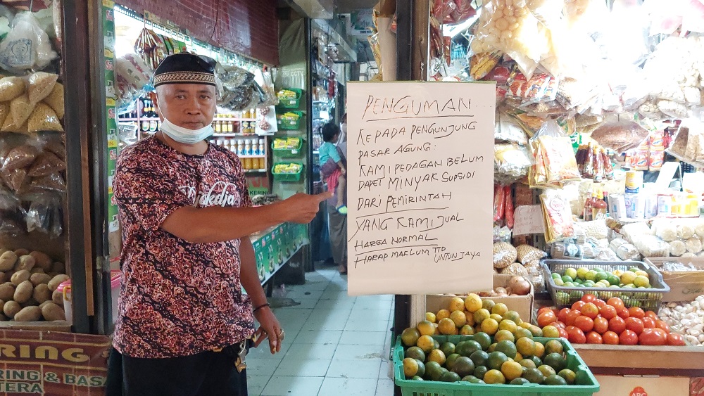 Harga Minyak Goreng di Pasar Agung Masih Rp 18.500, Pedagang Berharap Pemerintah Kota Depok Tak Diam