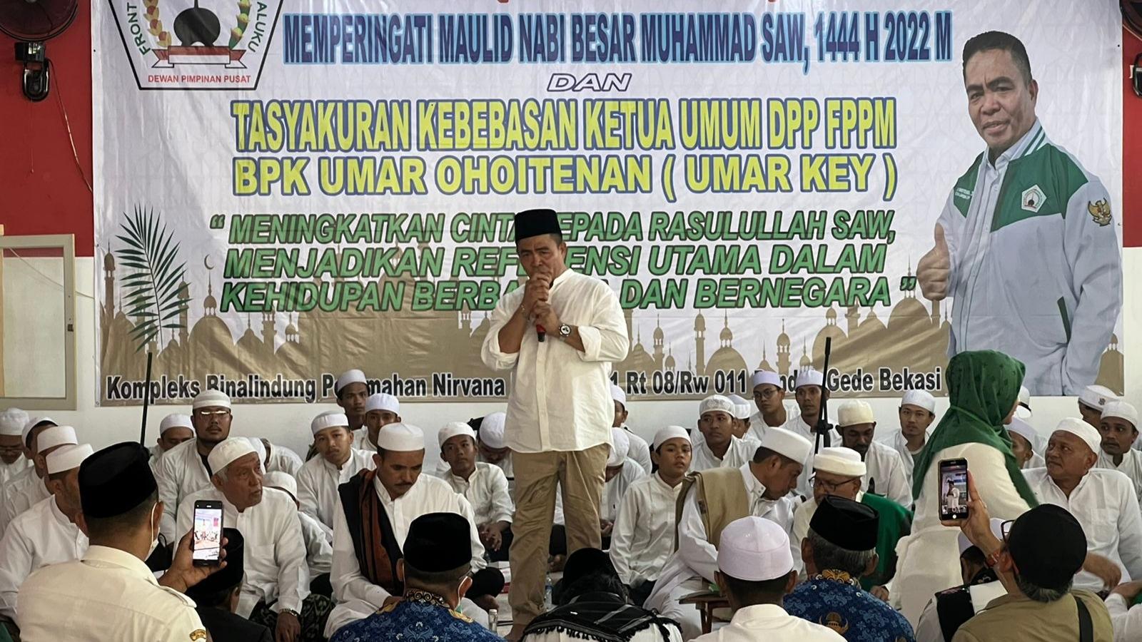 Bebas dari Penjara, Umar Kei Gelar Syukuran dan Santunan Anak Yatim