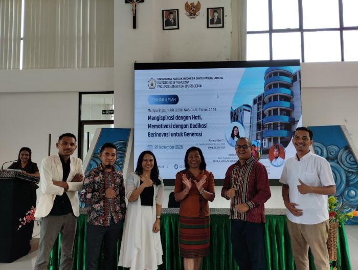 Sambut Hari Guru Nasional, BEM FKIP Unika Ruteng Gelar Seminar Ilmiah 