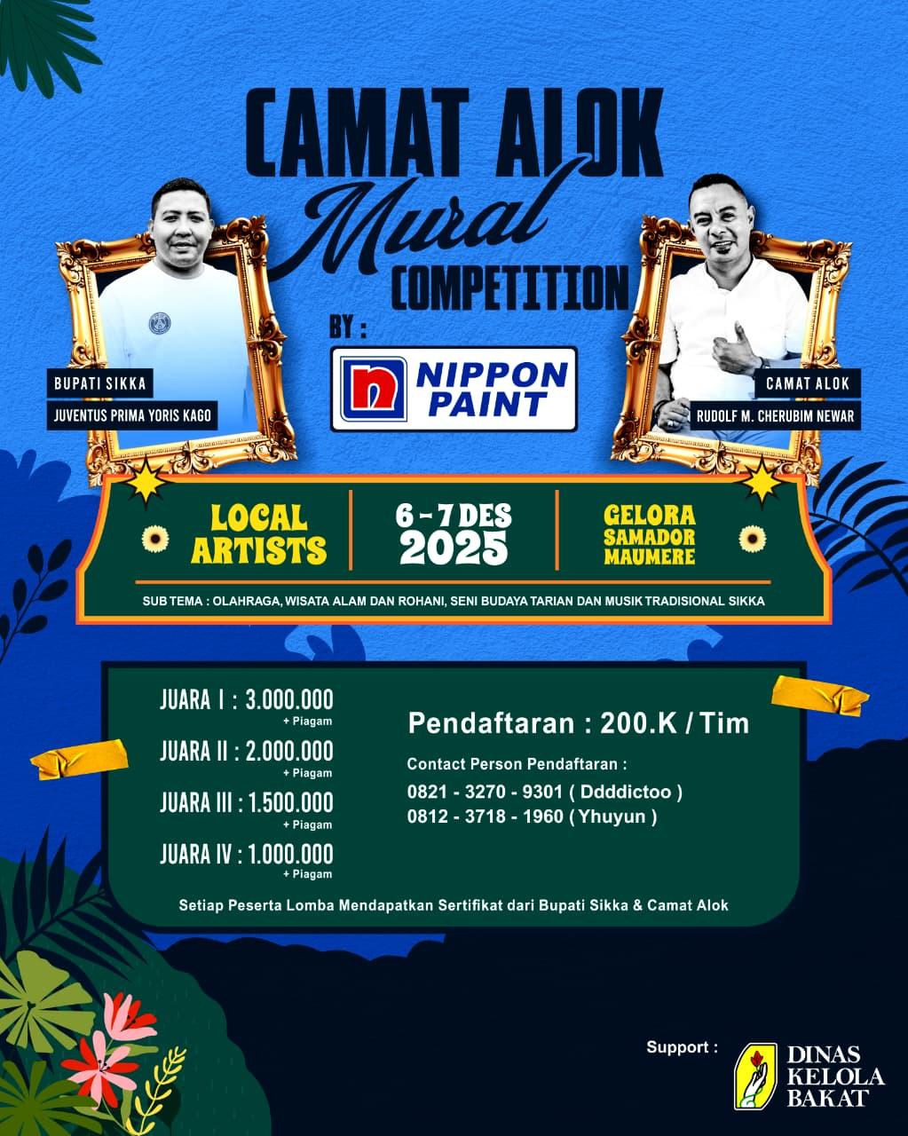 Pemkab Sikka Akan Gelar Kompetisi Mural 'Camat Alok Mural Competition' di Maumere