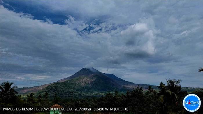 Lewotobi Alami 3 Kali Tremor Non-Harmonik dan 1 Gempa Vulkanik