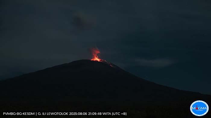 24 Jam Terakhir Gunung Lewotolok 137 Kali Gempa Erupsi 1 Kali Gempa Guguran