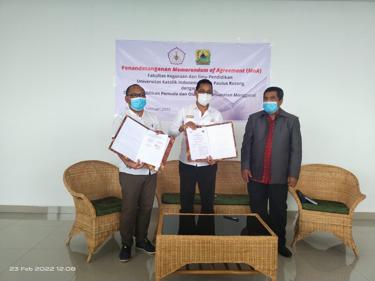 FKIP Unika Ruteng Teken MoA dengan Dinas Pendidikan Manggarai, Fransiskus Harap Bawa Solusi