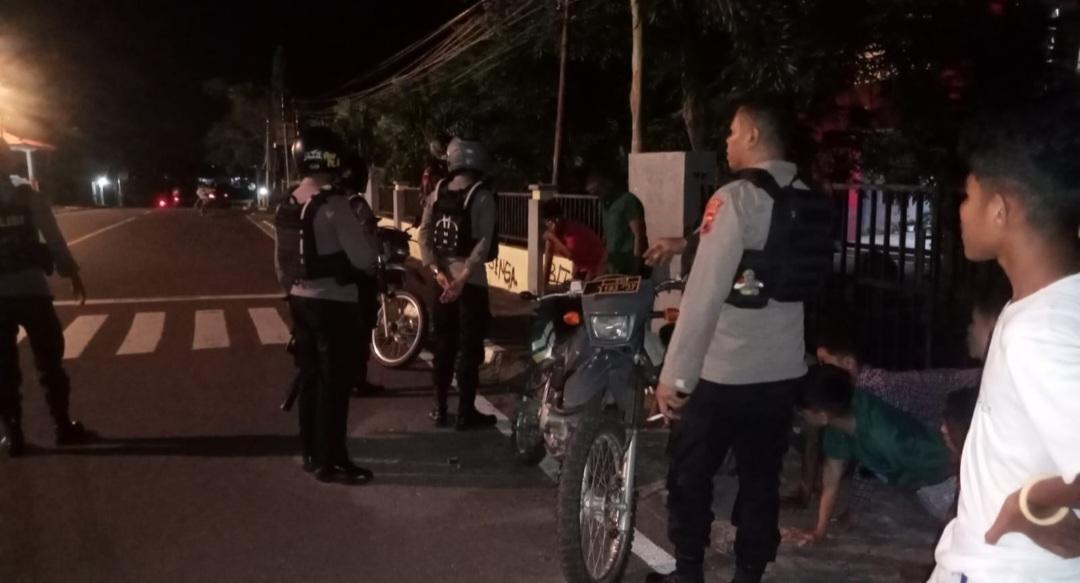 Patroli Samapta Lampu Biru Polres Flotim Sasar Miras dan Knalpot Racing Jelang Perayaan Samana Santa