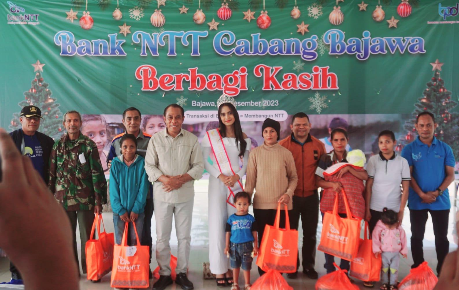 Bank NTT Cabang Bajawa Berbagi Kasih dan Edukasi Pencegahan Stunting di Ngada