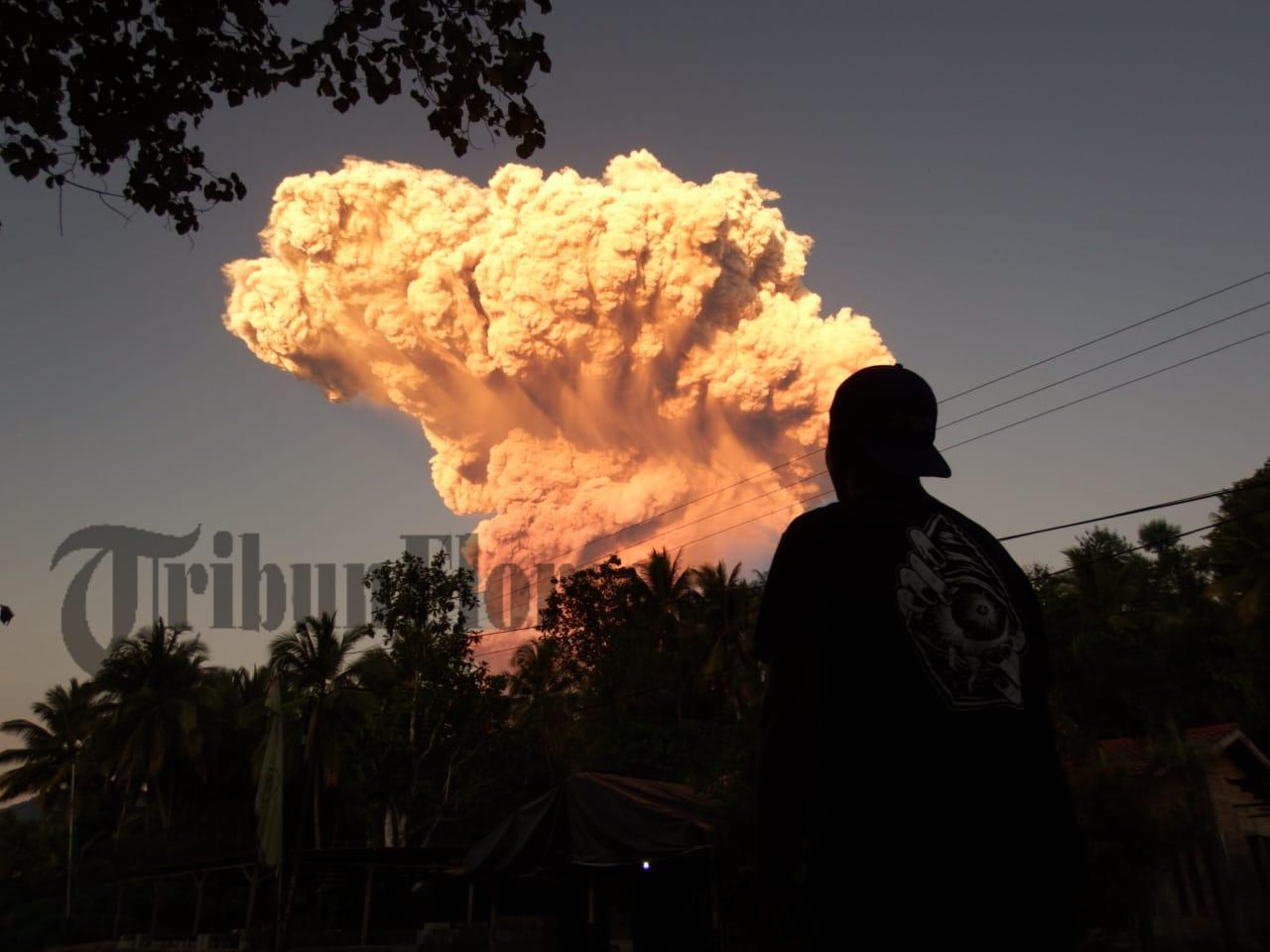 Abu Vulkanik Lewotobi Menyebar hingga Ende, Warga Diminta Pakai Masker