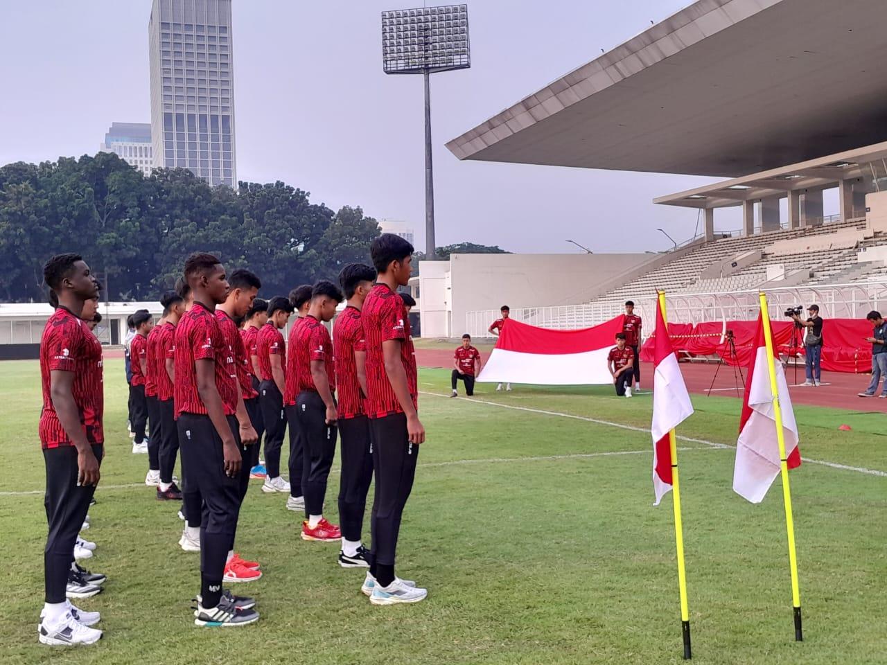 Timnas U 20 Gelar Upacara dan Doa Bersama HUT Ke-79 RI